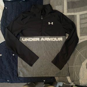 EUC, boys large Under Armour  Heat Gear quarter zip pullover